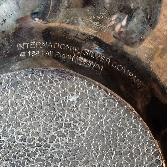 International Silver Co. Poppy flower plate. - Picture 4 of 8